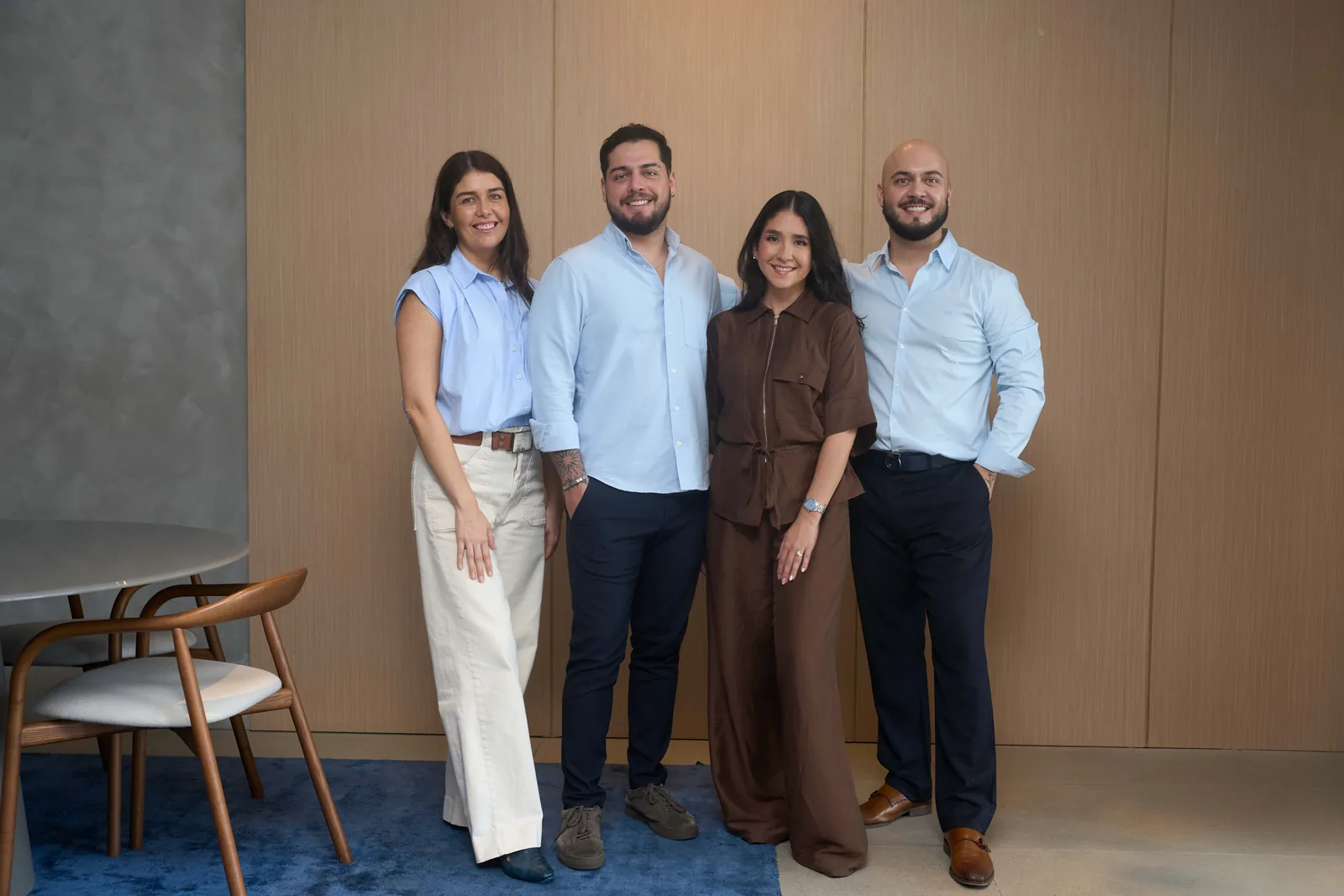 El equipo de Arcadia Latam: Carlos Cuevas, Macarena Cuevas, Benjamín Cuevas e Irene Sasso
